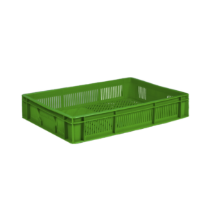 Продуктовый зеленый ящик с перфорацией ST6411-3000 G, ЕТ2