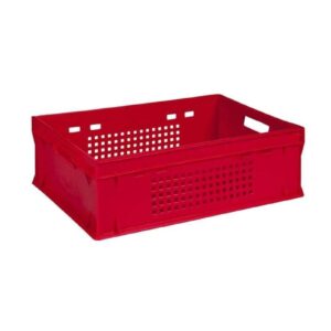 Ящик пластиковый пищевой для фруктов ST6420-1021 красный