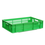 Зеленые продуктовые ящики с перфорацией  ST6414-3020 G