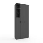 Шкаф A003L 900x420x2300 ЛДСП Антрацит
