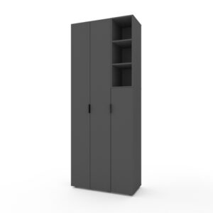 Шкаф A003R 900x420x2300 ЛДСП Антрацит
