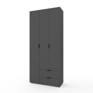 Шкаф A013R 1000x420x2300 ЛДСП Антрацит