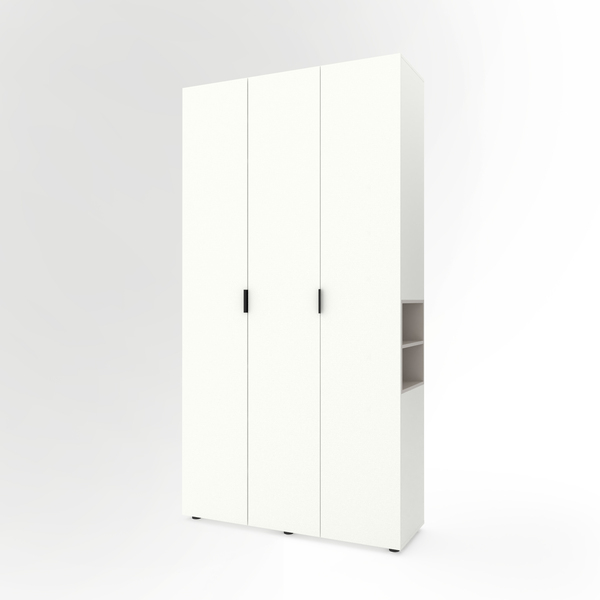 A015 Шафа 1200х420х2300 КШ1 (3) Шкаф A015R 1200x420x2300 ЛДСП Белый Снег – Кашемир