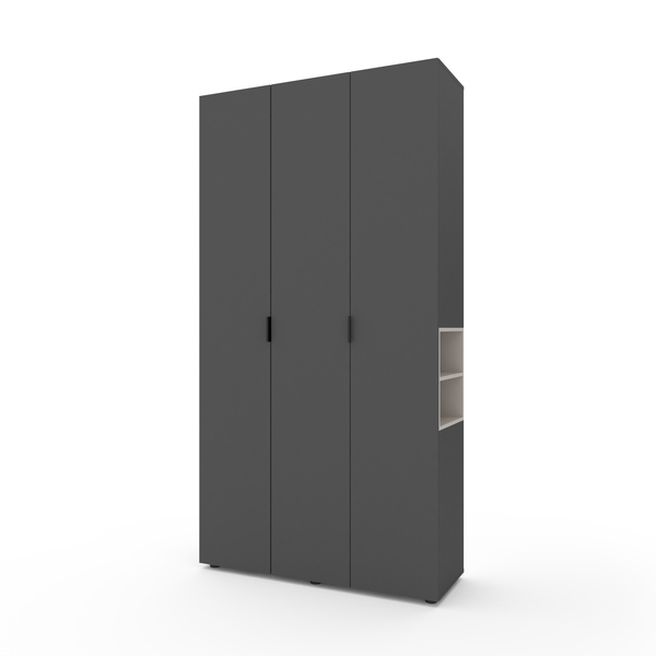 A015 Шафа 1200х420х2300 КШ1 (4) Шкаф A015R 1200x420x2300 ЛДСП Антрацит – Кашемир
