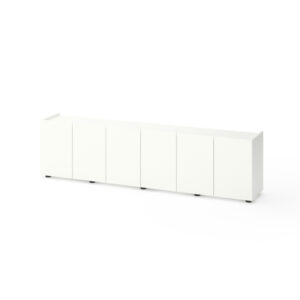 Тумба TV B026 2000х350х530 ЛДСП, Белый Снег